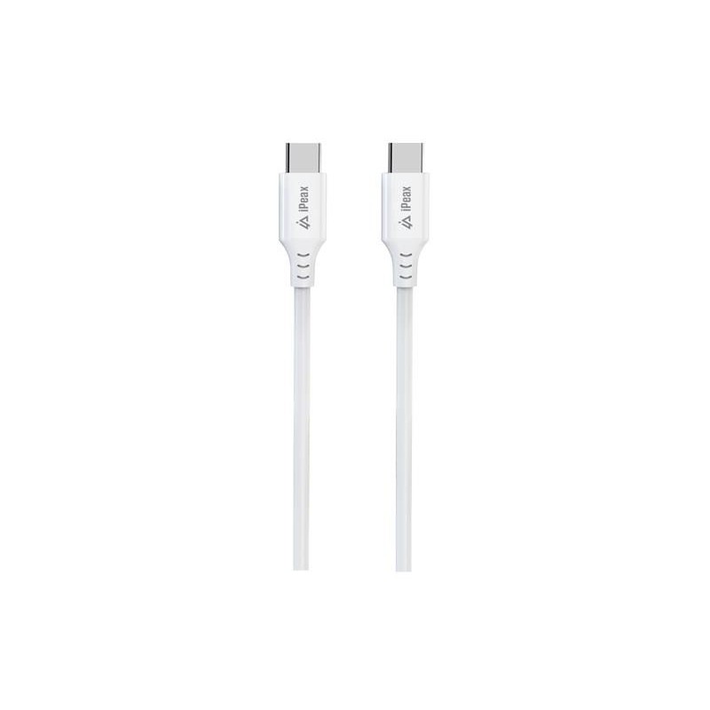 Kábel iPEAX 90010114 USB-C/USB-C 1,5 m biely