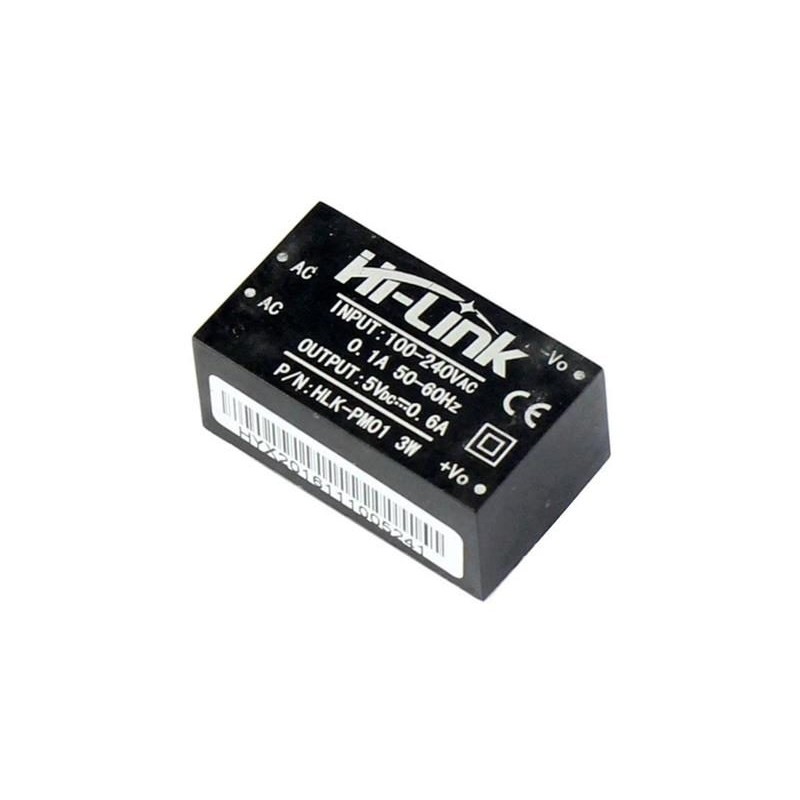 Spínaný zdroj HLK-PM01 – 5V / 0,6A / 3W
