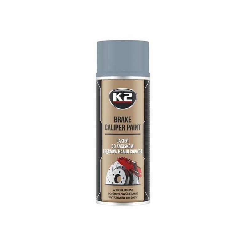 K2 Farba na brzdové strmene 400ml strieborná