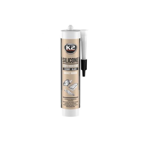 Silikón pre utesnenie časti motora pri montáži K2 SILICONE BLACK 300g