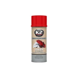 Farba na brzdové strmene a bubny K2 BRAKE CALIPER PAINT 400ml Červená