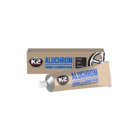 Pasta na čistenie a leštenie kovových povrchov K2 ALUCHROM 120g
