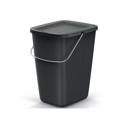 Kôš odpadkový COMPACTA Q FLAP BASIC čierný 9l