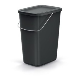 Kôš odpadkový COMPACTA Q FLAP BASIC čierný 12l
