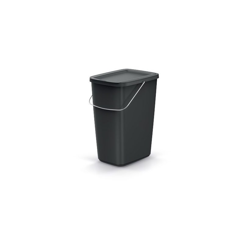 Kôš odpadkový COMPACTA Q FLAP BASIC čierný 12l