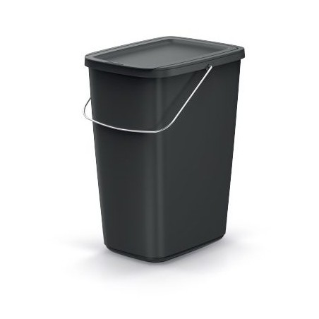 Kôš odpadkový COMPACTA Q FLAP BASIC čierný 12l