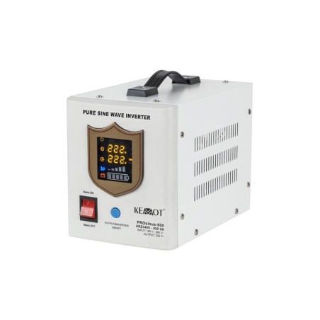 Zdroj záložný KEMOT PROsinus-800 12V 230V 800VA 500W White