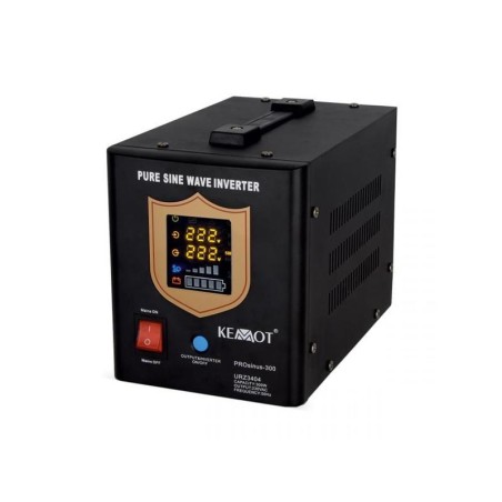 Zdroj záložný KEMOT PROsinus-500 12V 230V 500VA 300W Black