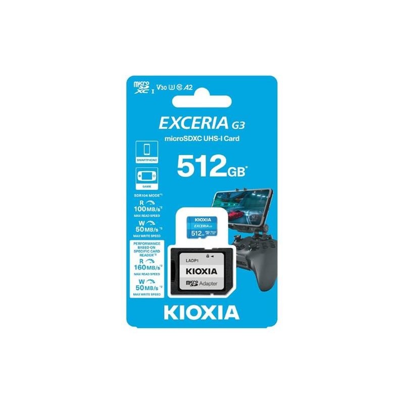 Pamäťová karta KIOXIA micro SD 512 GB UHS-I U1 s adaptérom