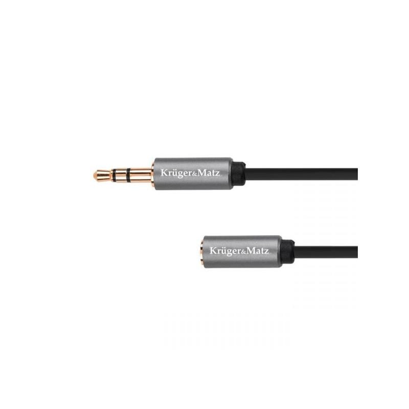 Kábel Jack 3,5mm konektor/Jack 3,5mm zdierka 3m KRUGER & MATZ KM1231 Basic