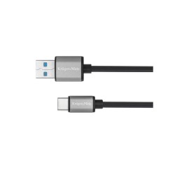 Kábel KRUGER & MATZ KM1244 Basic USB 3.0/USB-C 1m Black