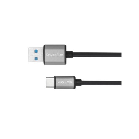 Kábel KRUGER & MATZ KM1244 Basic USB 3.0/USB-C 1m Black