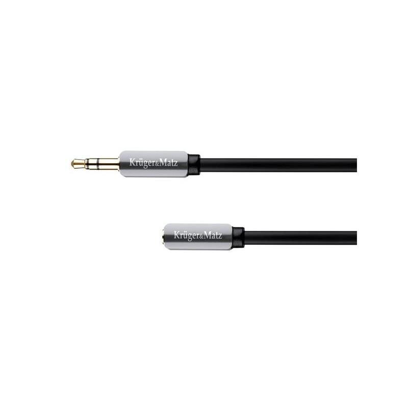 Kábel Jack 3,5 mm konektor/Jack 3,5 mm zdierka 3m KRUGER & MATZ KM0317