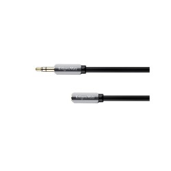 Kábel Jack 3,5 mm konektor/Jack 3,5 mm zdierka 1m KRUGER & MATZ KM0315