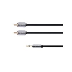 Kábel Jack 3.5mm stereo/2x Cinch 3m KRUGER & MATZ KM0311