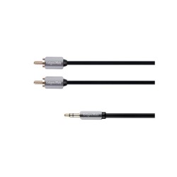 Kábel Jack 3.5mm stereo/2x Cinch 1m KRUGER & MATZ KM0309