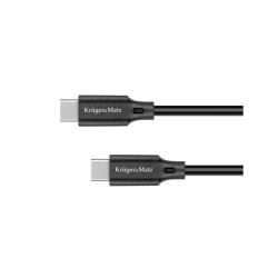Kábel KRUGER & MATZ KM1260 Basic USB-C/USB-C 1m Black