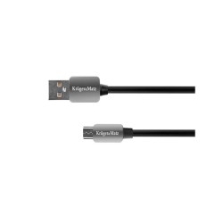 Kábel KRUGER & MATZ KM0331 USB/micro USB 1,8m Black