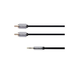 Kábel Jack 3.5mm stereo/2x Cinch 1,8m KRUGER & MATZ KM0310