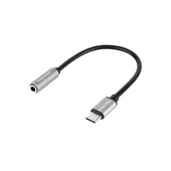 Adaptér KRUGER & MATZ KM1245 USB-C/JACK 3,5mm (pre počúvanie hudby)