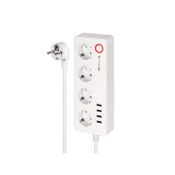 Smart predlžovací kábel 4 zásuvky 1,6m KRUGER & MATZ Connect P6 WiFi Tuya