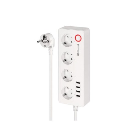 Smart predlžovací kábel 4 zásuvky 1,6m KRUGER & MATZ Connect P6 WiFi Tuya