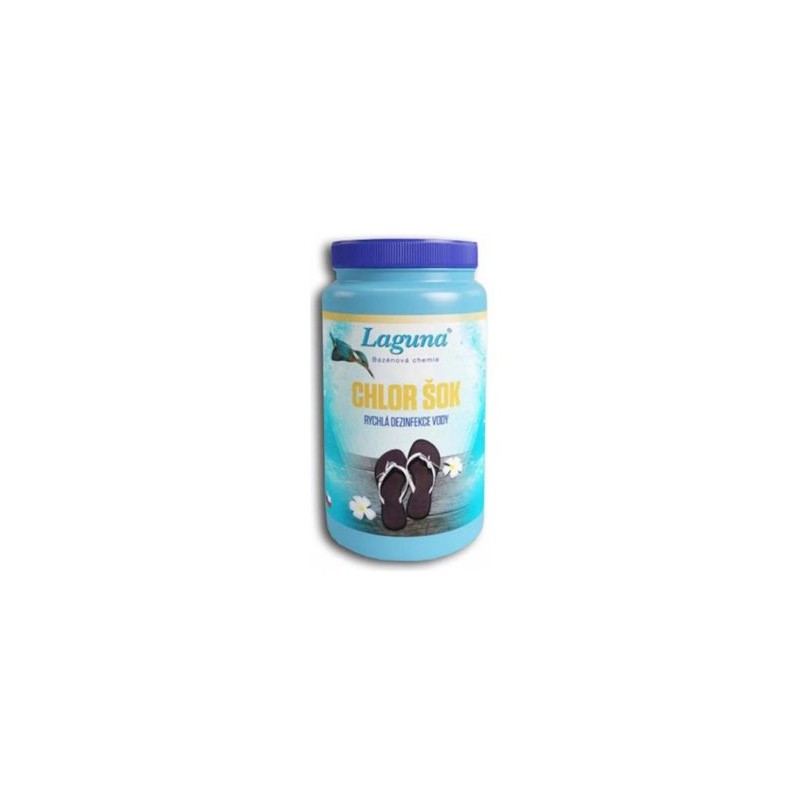 Prípravok pre chlórovú dezinfekciu bazénovej vody LAGUNA Chlor Šok 50% ZADARMO 1,5kg