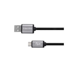 Kábel KRUGER & MATZ KM1239 Basic USB/USB-C 1m Black