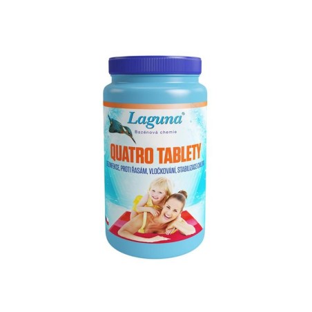 Multifunkčné tablety pre chlórovú dezinfekciu bazénovej vody LAGUNA 4v1 Quatro 5kg