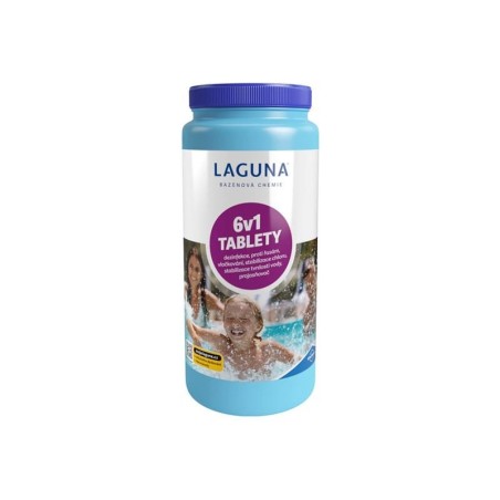Multifunkčné tablety pre chlórovú dezinfekciu bazénovej vody LAGUNA 6v1 1,4kg