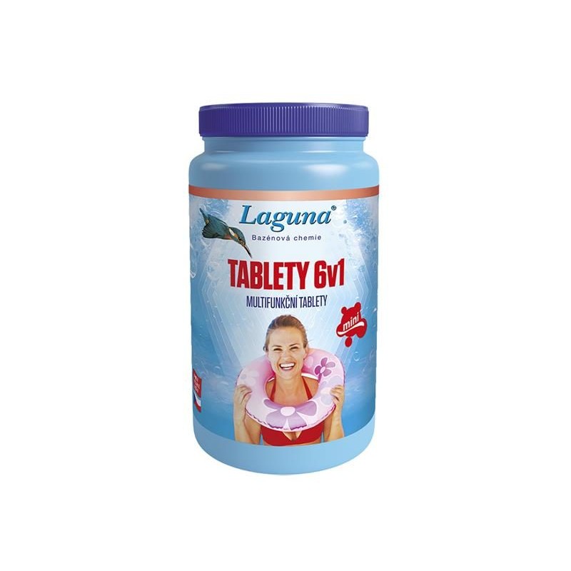 Multifunkčné tablety pre chlórovú dezinfekciu bazénovej vody LAGUNA 6v1 Mini 1kg
