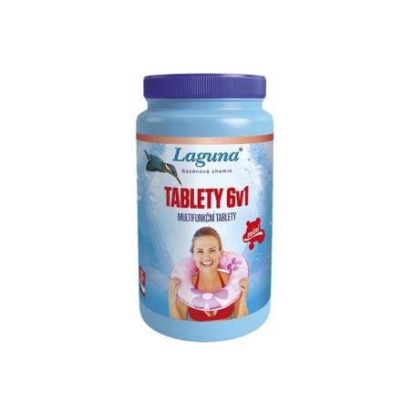 Multifunkčné tablety pre chlórovú dezinfekciu bazénovej vody LAGUNA 6v1 Mini 1kg