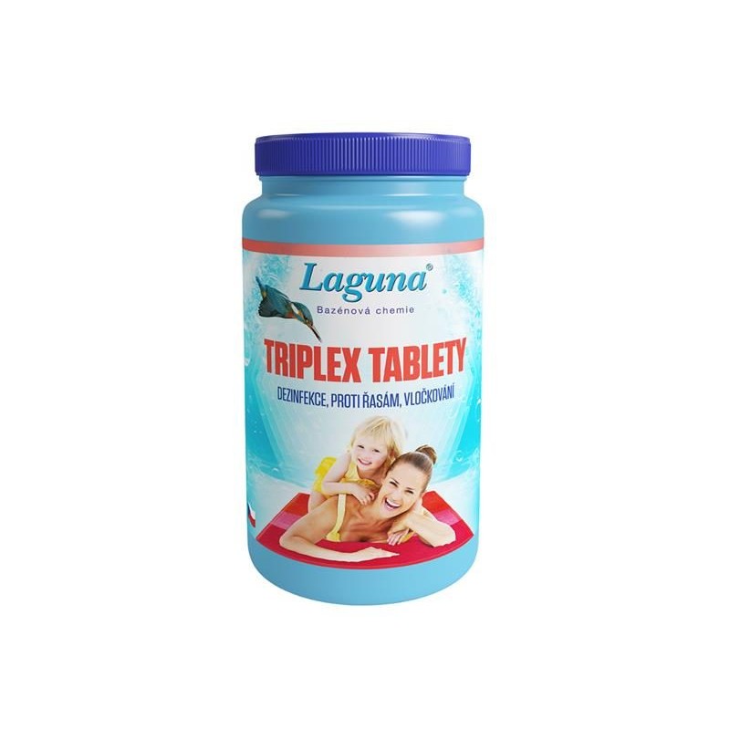 Multifunkčné tablety na chlórovú dezinfekciu bazénovej vody LAGUNA 3v1 Triplex 1kg