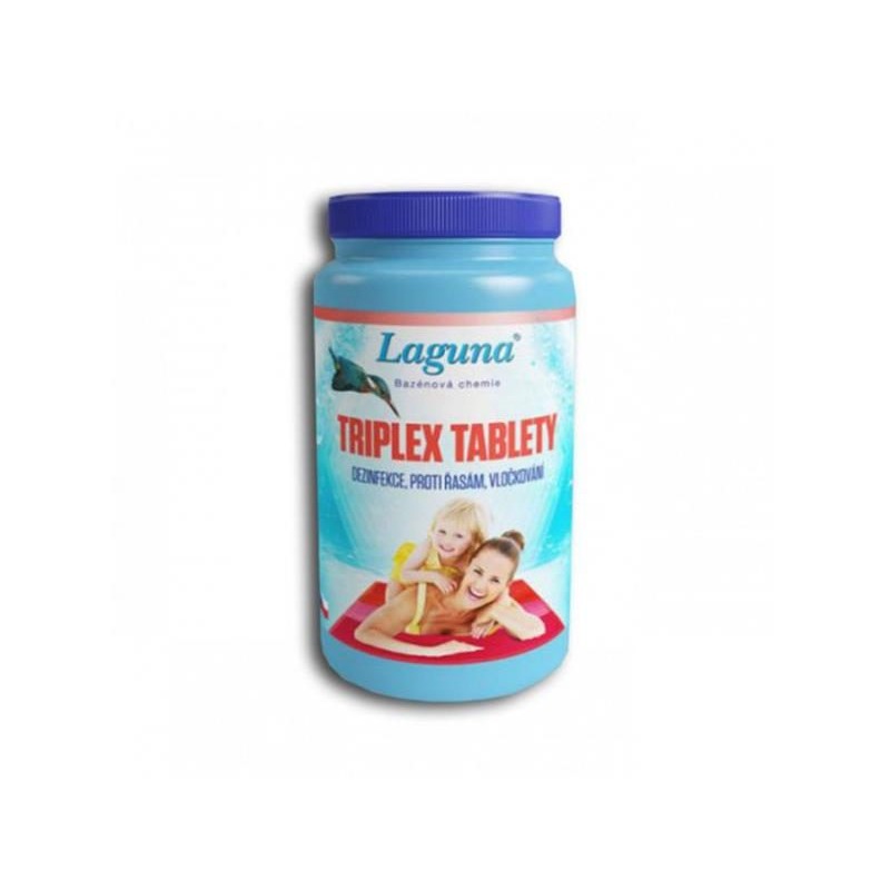 Multifunkčné tablety pre chlórovú dezinfekciu bazénovej vody LAGUNA 3v1 Triplex 2,4kg