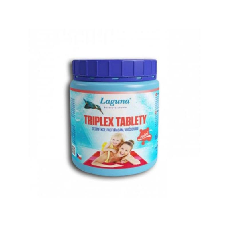Multifunkčné tablety pre chlórovú dezinfekciu bazénovej vody LAGUNA 3v1 Triplex Mini 0,5kg