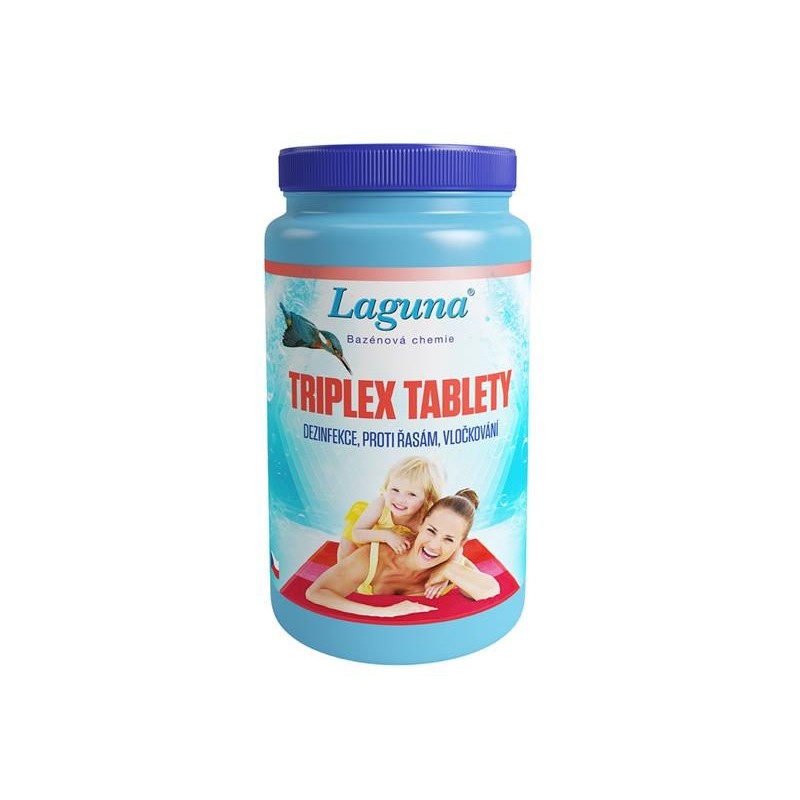 Multifunkčné tablety na chlórovú dezinfekciu bazénovej vody LAGUNA 3v1 Triplex 1,6kg