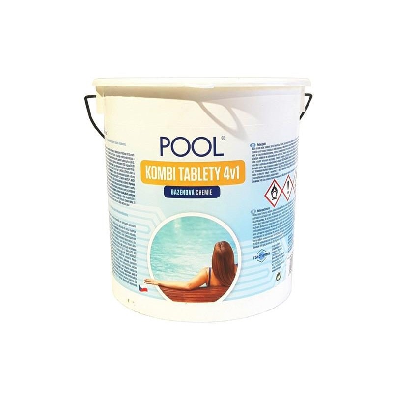 Multifunkčné tablety na chlórovú dezinfekciu bazénovej vody LAGUNA 4v1 Pool Kombi 2,2kg