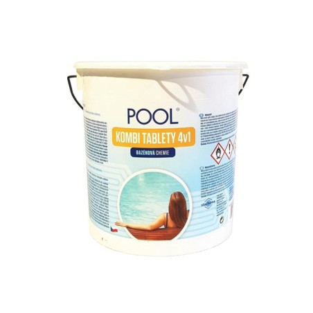 Multifunkčné tablety na chlórovú dezinfekciu bazénovej vody LAGUNA 4v1 Pool Kombi 2,2kg
