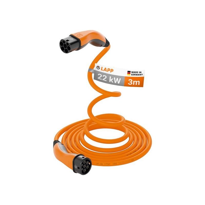 Kábel nabíjací LAPP 75745 typ 2 22kW 32A 3 fáza 3m pre elektromobil