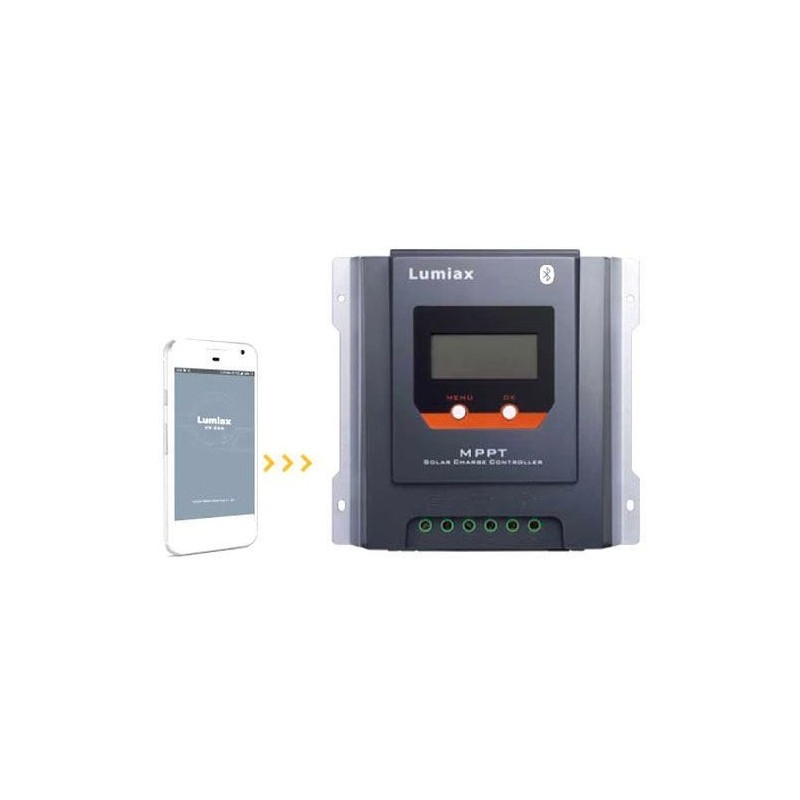 Solárny regulátor MPPT Lumiax MT3075-BT, 12-24V/30A, bluetooth