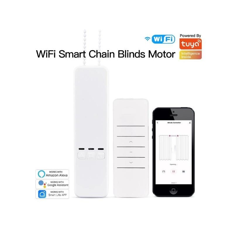 Inteligentný motor pre žalúzie a rolety MOES Curtain Controller Retrofit WiFi Tuya