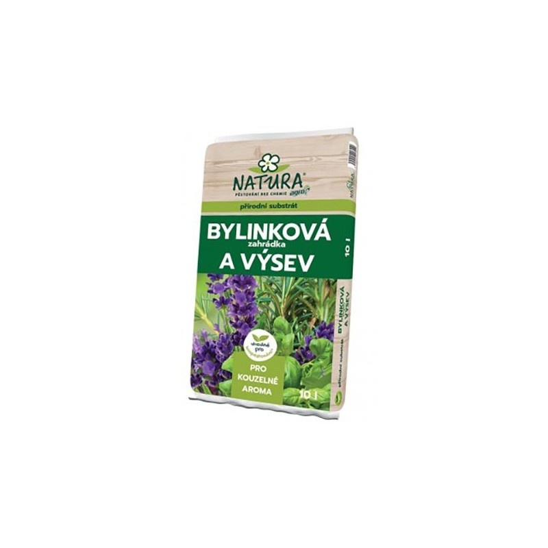 Záhradnícky substrát NATURA Bylinky a zelené korenie 10l