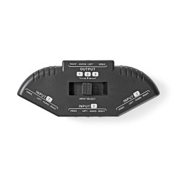 Prepínač 3x Cinch/Cinch NEDIS VSWI2403BK