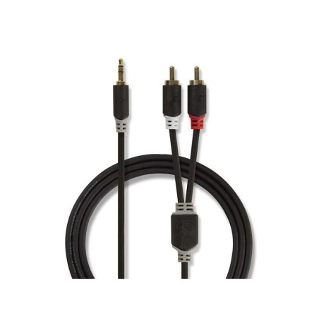 Kábel Jack 3,5mm stereo/2x Cinch 3m NEDIS CABW22200AT30