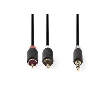 Kábel Jack 3,5mm stereo/2x Cinch 2m NEDIS CABW22200AT20