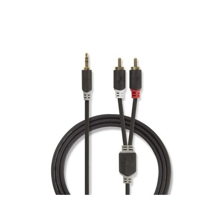 Kábel Jack 3,5mm stereo/2x Cinch 5m NEDIS CABW22200AT50
