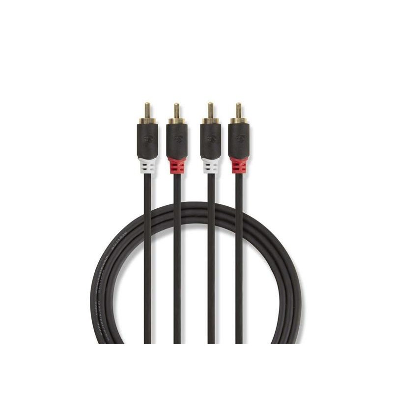Kábel 2x Cinch konektor/2x Cinch konektor 3m NEDIS CABW24200AT30