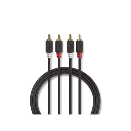 Kábel 2x Cinch konektor/2x Cinch konektor 1m NEDIS CABW24200AT10