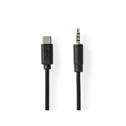 Kábel USB-C - Jack 3,5mm NEDIS CCGB65950BK10