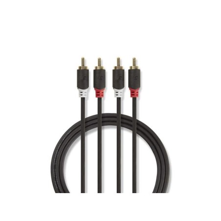 Kábel 2x Cinch konektor/2x Cinch konektor 2m NEDIS CABW24200AT20